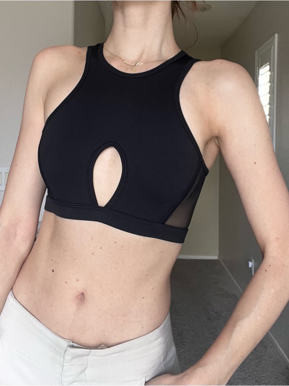 Racerback Keyhole Sports Swim Top